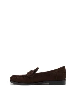 Albert Loafer Chocolate Suede -THERAPY SHOES ALBERT CHOCOLATEFAUXSUEDE SIDE2 INTERIOR