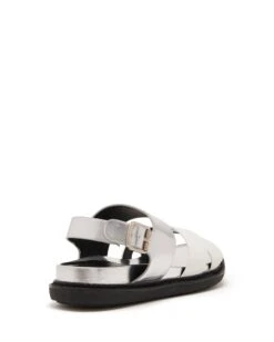 Apollo White/Silver *FINAL SALE* -THERAPY SHOES APOLLO WHITE SILVER TEXTURED PU BACK