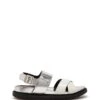 Apollo White/Silver *FINAL SALE* 2 Apollo White/Silver *FINAL SALE* -THERAPY SHOES APOLLO WHITE SILVER TEXTURED PU SIDE