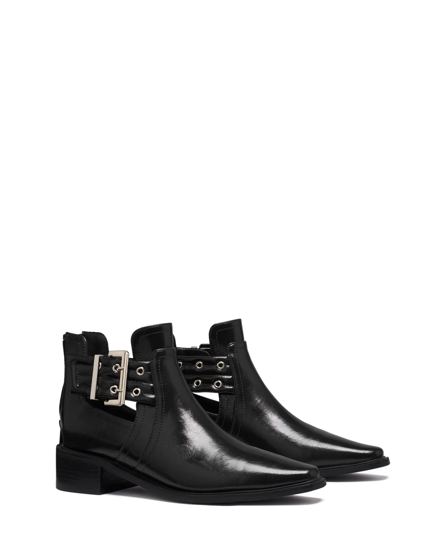 Baylee Ankle Boot Black Crinkle Patent 4 Baylee Ankle Boot Black Crinkle Patent - Image 2