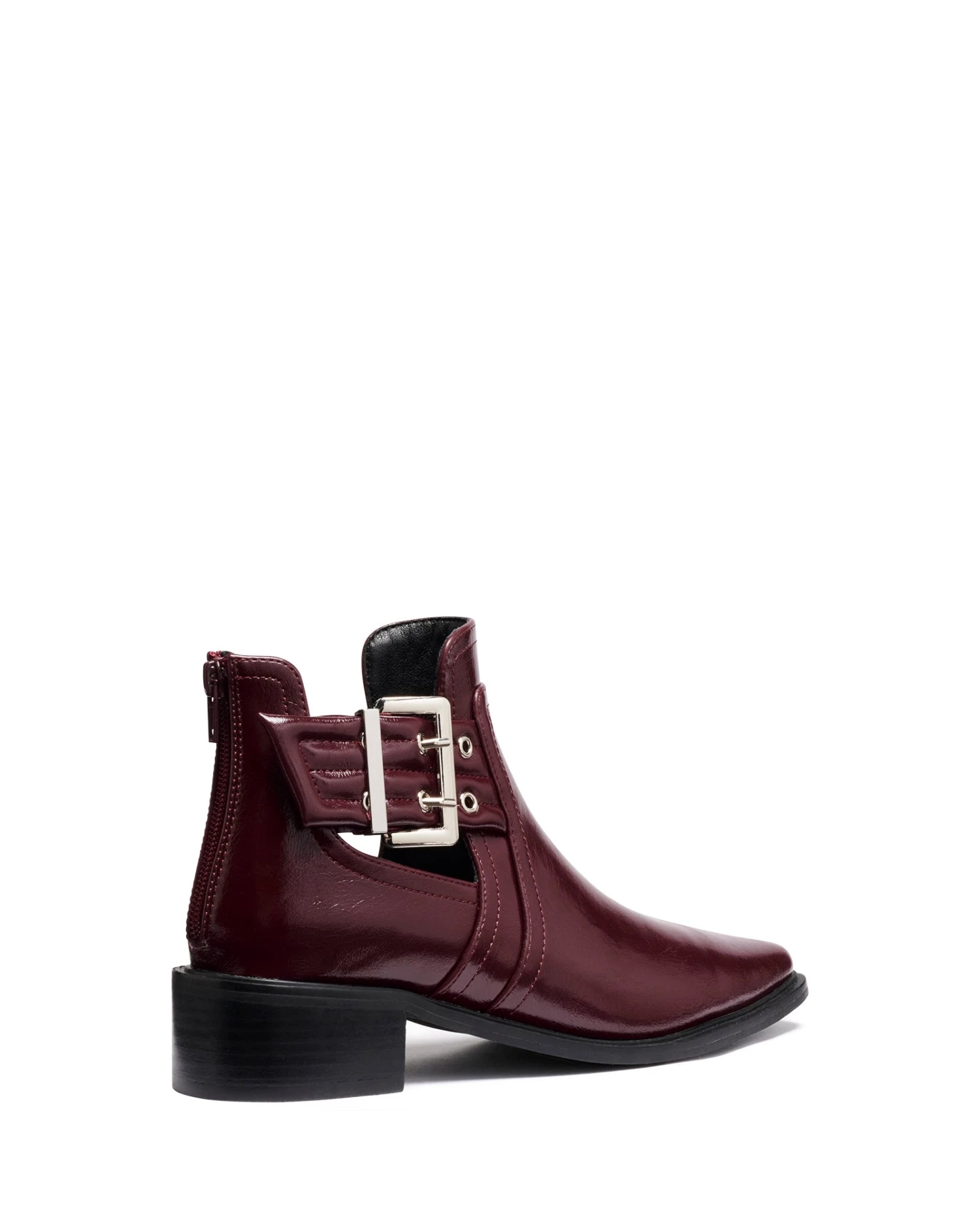 Baylee Ankle Boot Bordeaux Crinkle Patent 5 Baylee Ankle Boot Bordeaux Crinkle Patent - Image 3