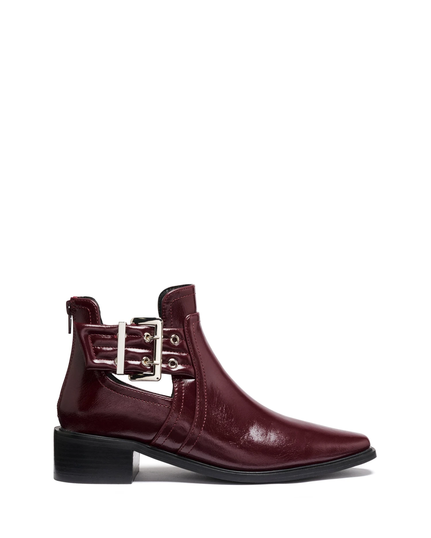 Baylee Ankle Boot Bordeaux Crinkle Patent 4 Baylee Ankle Boot Bordeaux Crinkle Patent - Image 2