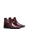 Baylee Ankle Boot Bordeaux Crinkle Patent -THERAPY SHOES BAYLEE BORDEAUXCRINKLEPATENTPU TOEANGLE