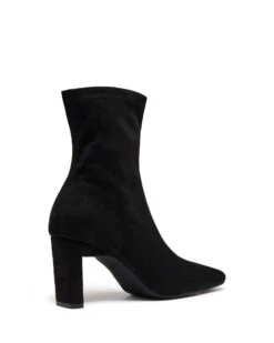 Bette Ankle Boot Black Suede 10 Bette Ankle Boot Black Suede -THERAPY SHOES BETTE BLACKSTRETCHFAUXSUEDE BACKANGLE