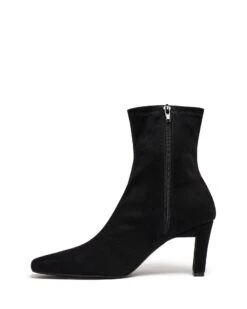 Bette Ankle Boot Black Suede 11 Bette Ankle Boot Black Suede -THERAPY SHOES BETTE BLACKSTRETCHFAUXSUEDE SIDE2 INTERIOR