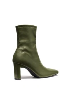 Bette Ankle Boot Khaki Smooth 10 Bette Ankle Boot Khaki Smooth -THERAPY SHOES BETTE KHAKISMOOTHSTRETCHPU BACKANGLE