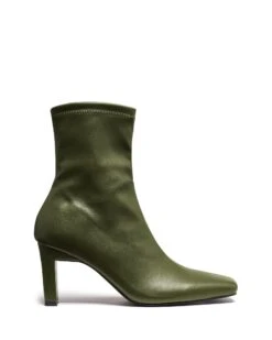 Bette Ankle Boot Khaki Smooth 9 Bette Ankle Boot Khaki Smooth -THERAPY SHOES BETTE KHAKISMOOTHSTRETCHPU SIDE