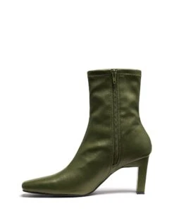 Bette Ankle Boot Khaki Smooth 11 Bette Ankle Boot Khaki Smooth -THERAPY SHOES BETTE KHAKISMOOTHSTRETCHPU SIDE2 INTERIOR