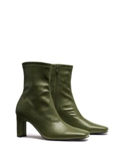 Bette Ankle Boot Khaki Smooth