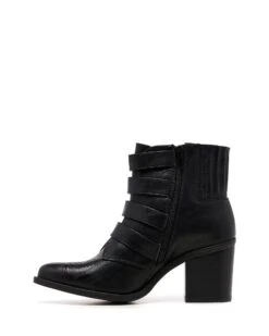 Bexar Black Burnished *FINAL SALE* -THERAPY SHOES BEXAR BLACK SIDE2