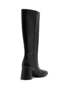 Cadence Tall Boot Black Textured 8 Cadence Tall Boot Black Textured -THERAPY SHOES CADENCE BLACKTEXTUREDPU BACKANGLE
