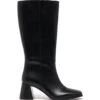 Cadence Tall Boot Black Textured -THERAPY SHOES CADENCE BLACKTEXTUREDPU SIDE
