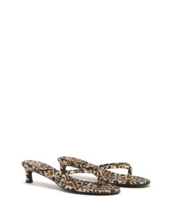 Carrie Leopard Satin *FINAL SALE*