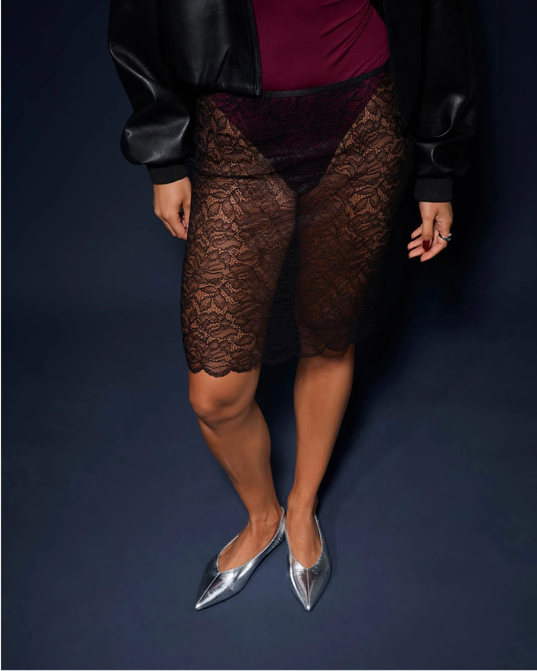 Clara Pointed Flat Silver 4 Clara Pointed Flat Silver - Image 2