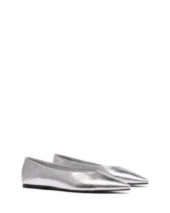 Clara Pointed Flat Silver