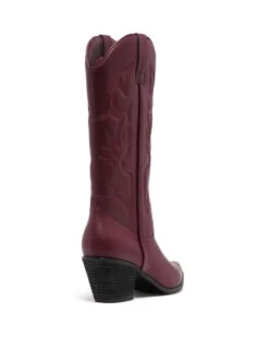 Clayton Cowboy Boot Bordeaux 8 Clayton Cowboy Boot Bordeaux -THERAPY SHOES CLAYTON BORDEAUX BACKANGLE