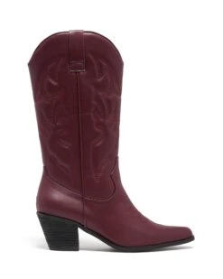 Clayton Cowboy Boot Bordeaux