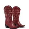 Clayton Cowboy Boot Cherry 2 Clayton Cowboy Boot Cherry -THERAPY SHOES CLAYTON CHERRYPU PAIR