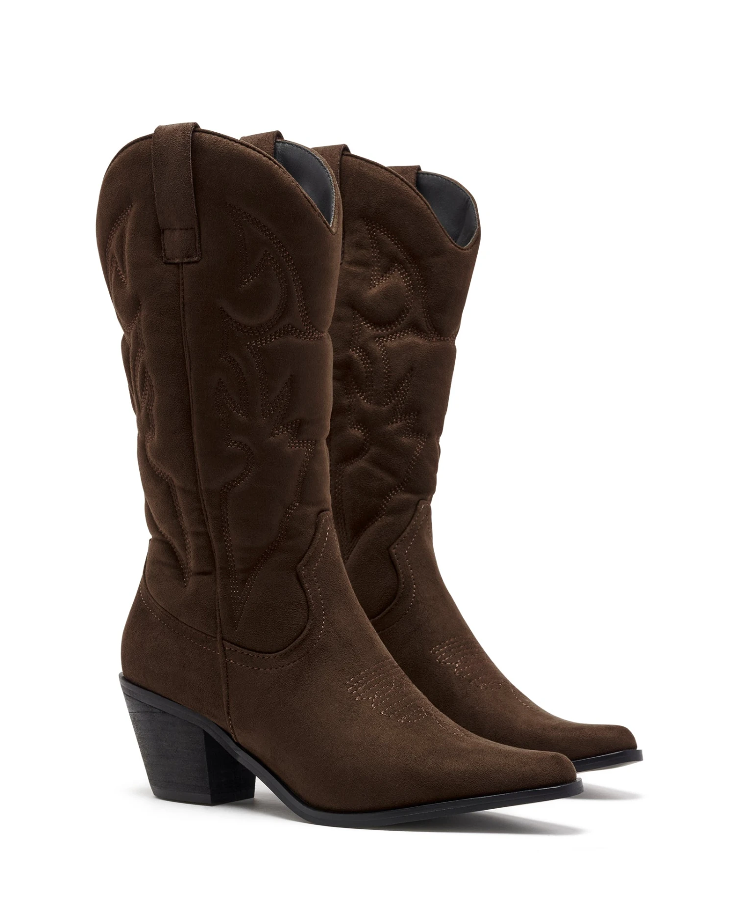 Clayton Cowboy Boot Chocolate Suede 4 Clayton Cowboy Boot Chocolate Suede - Image 2