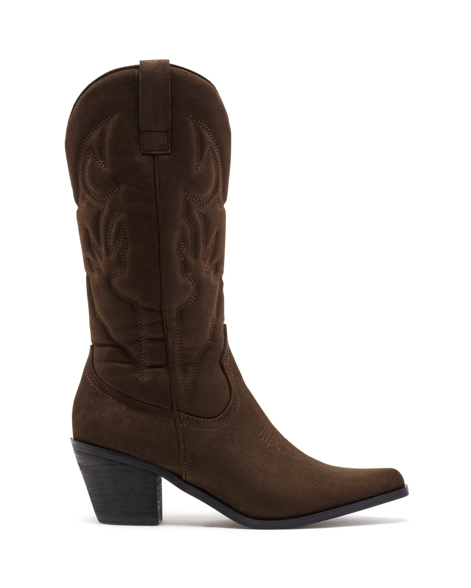Clayton Cowboy Boot Chocolate Suede 3 Clayton Cowboy Boot Chocolate Suede