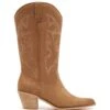Clayton Cowboy Boot Toffee Suede 1 Clayton Cowboy Boot Toffee Suede -THERAPY SHOES CLAYTON TOFFEEMICROSUEDE SIDE