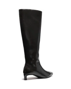 Destiny Tall Boot Black Textured 8 Destiny Tall Boot Black Textured -THERAPY SHOES DESTINY BLACKTEXTUREDPU BACKANGLE