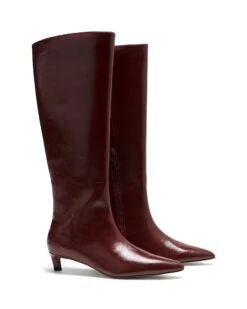 Destiny Tall Boot Bordeaux Textured