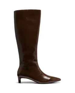 Destiny Tall Boot Chocolate Textured