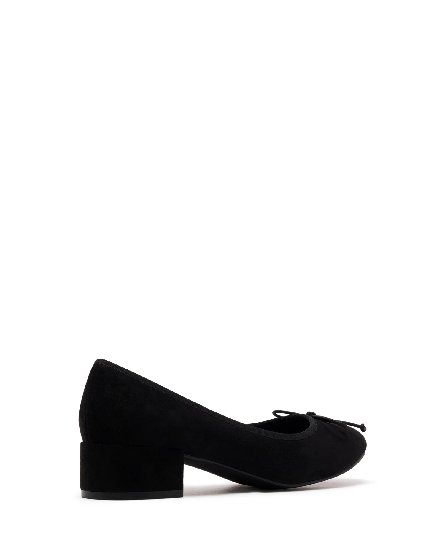 Diana Ballet Heel Black Microsuede 5 Diana Ballet Heel Black Microsuede - Image 3