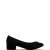 Diana Ballet Heel Black Microsuede 1 Diana Ballet Heel Black Microsuede -THERAPY SHOES DIANA BLACK MICRO SIDE