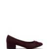 Diana Ballet Heel Bordeaux Microsuede 1 Diana Ballet Heel Bordeaux Microsuede -THERAPY SHOES DIANA BORDEAUX MICRO SIDE