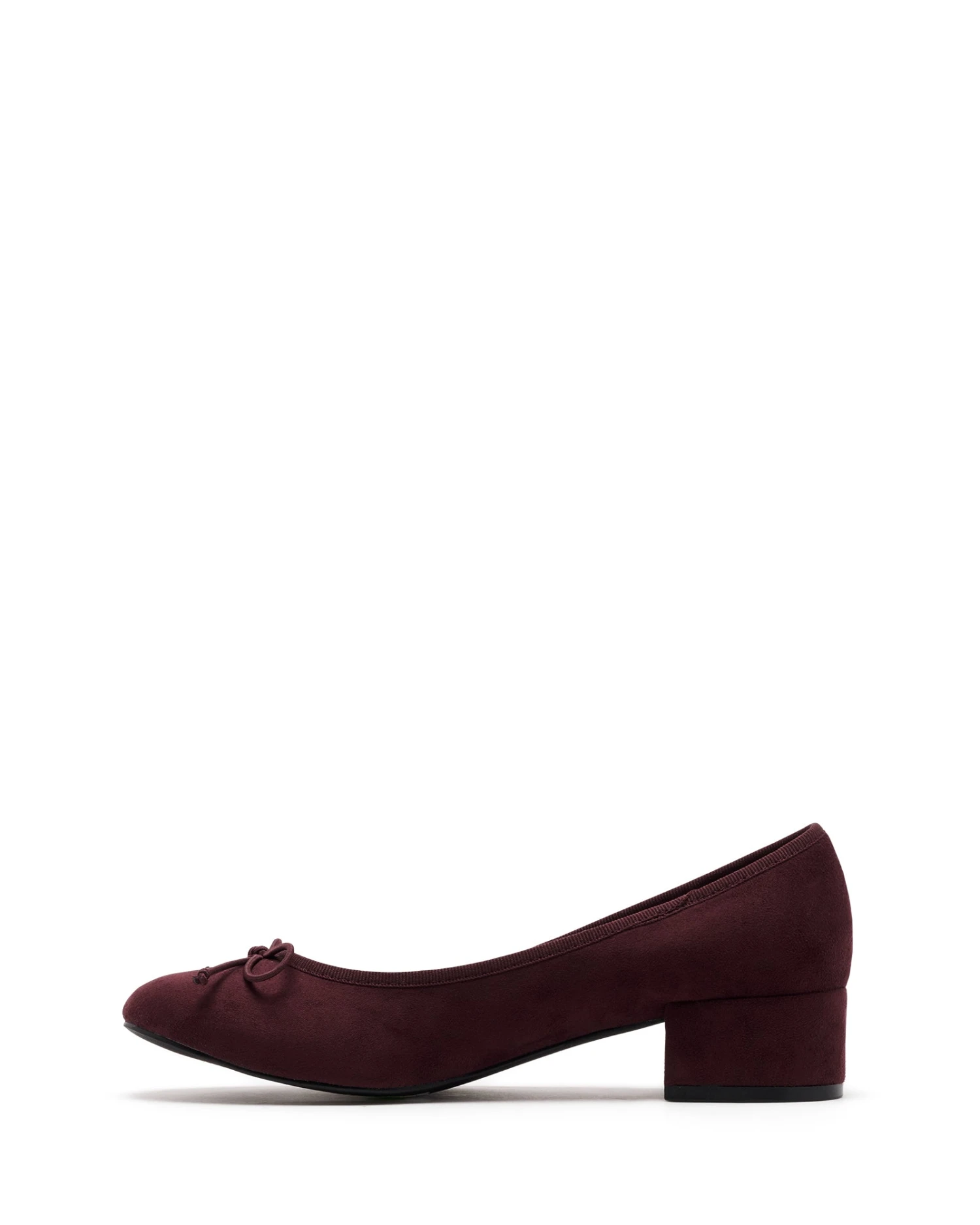 Diana Ballet Heel Bordeaux Microsuede 6 Diana Ballet Heel Bordeaux Microsuede - Image 4