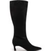 Dove Tall Boot Black Microsuede 1 Dove Tall Boot Black Microsuede -THERAPY SHOES DOVE BLACK MICROSUEDE SIDE