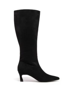 Dove Tall Boot Black Microsuede