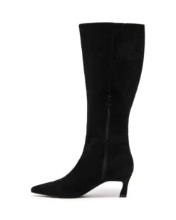 Dove Tall Boot Black Microsuede -THERAPY SHOES DOVE BLACK MICROSUEDE SIDE2 INTERIOR