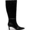 Dove Tall Boot Black Croc 2 Dove Tall Boot Black Croc -THERAPY SHOES DOVE BLACK PATENT CROC PU SIDE