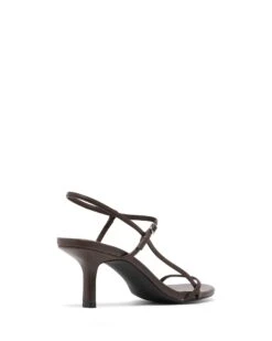 Easton Slingback Heel Chocolate 8 Easton Slingback Heel Chocolate -THERAPY SHOES EASTON CHOCOLATESMOOTHPU BACKANGLE