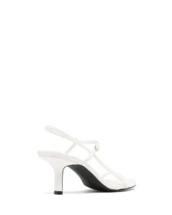Easton Slingback Heel White -THERAPY SHOES EASTON WHITESMOOTHPU BACKANGLE