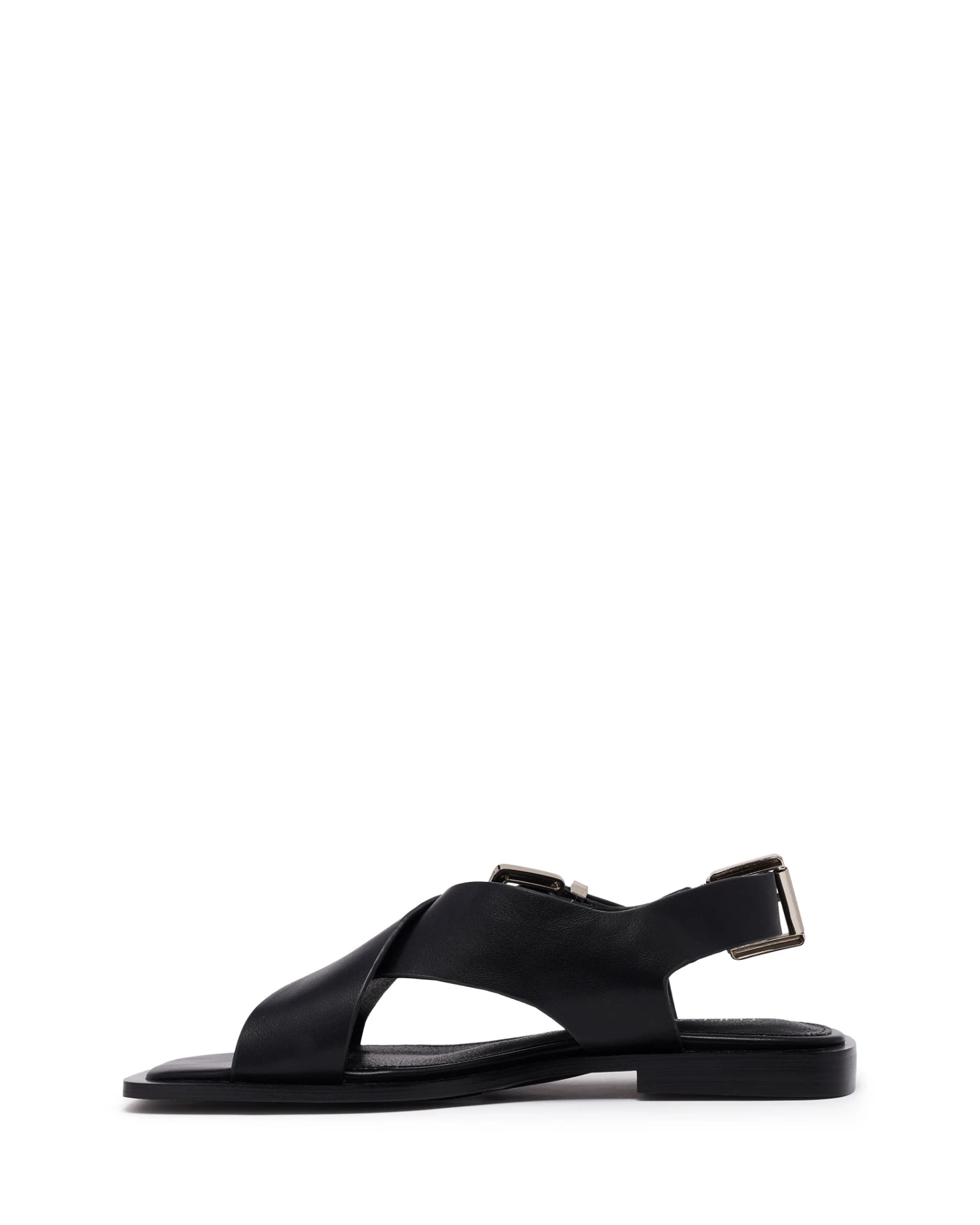 Easy Slingback Flat Black Smooth 7 Easy Slingback Flat Black Smooth - Image 5
