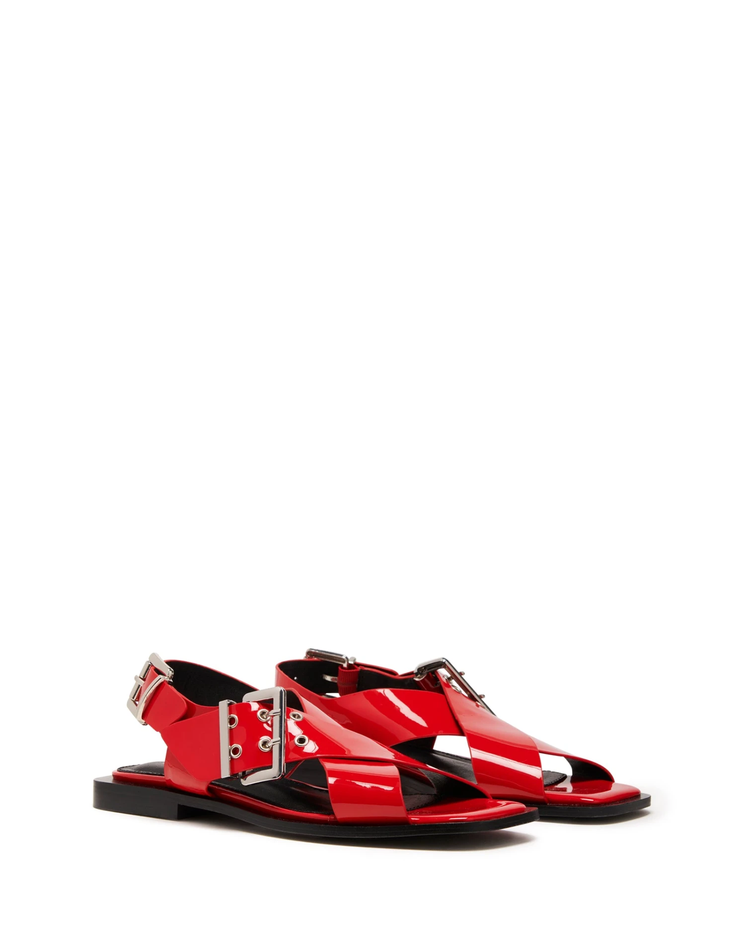 Easy Slingback Flat Red Patent 3 Easy Slingback Flat Red Patent