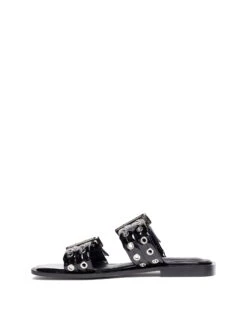 Ego Flat Sandal Black Patent -THERAPY SHOES EGO BLACKPATENT SIDE2 INTERIOR