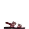 Elemental Slingback Flat Sandal Cherry Patent -THERAPY SHOES ELEMENTAL CHERRYPATENT SIDE