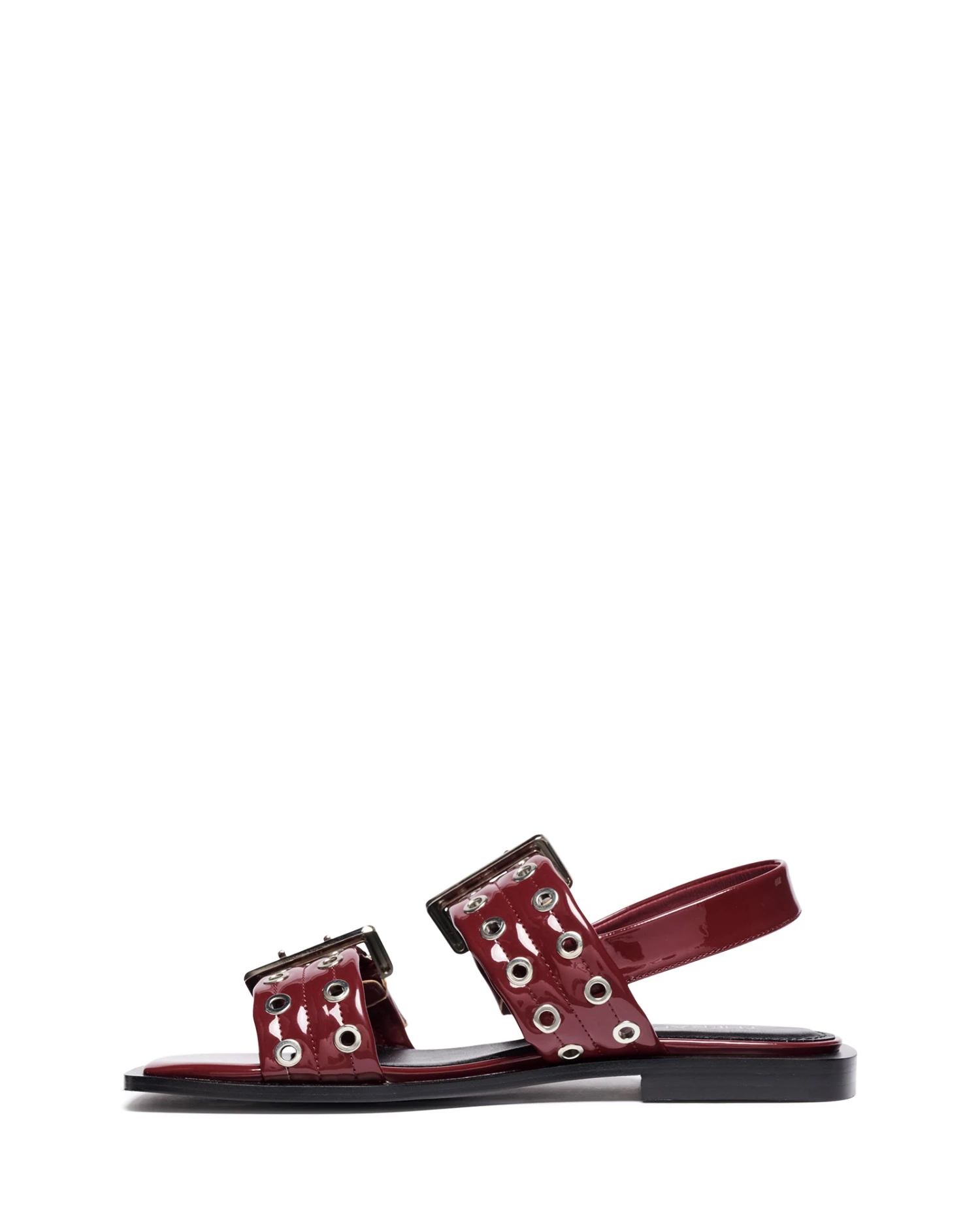 Elemental Slingback Flat Sandal Cherry Patent 6 Elemental Slingback Flat Sandal Cherry Patent - Image 4
