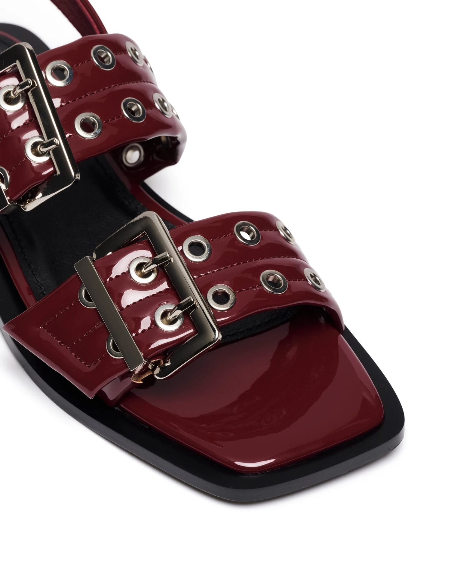 Elemental Slingback Flat Sandal Cherry Patent 4 Elemental Slingback Flat Sandal Cherry Patent - Image 2