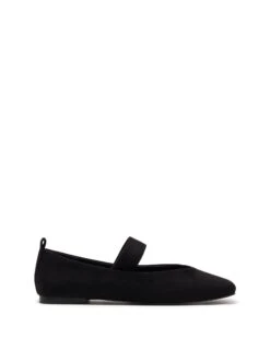 Gael Ballet Flat Black Suede
