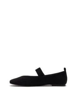 Gael Ballet Flat Black Suede -THERAPY SHOES GAEL BLACKFAUX SUEDE SIDE2