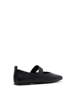 Gael Ballet Flat Black -THERAPY SHOES GAEL BLACKSMOOTH PU BACK