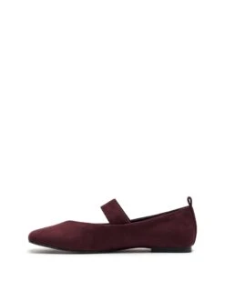 Gael Ballet Flat Bordeaux Suede -THERAPY SHOES GAEL BORDEAUXFAUX SUEDE SIDE2