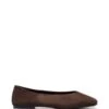 Gaia Flat Chocolate Suede -THERAPY SHOES GAIA CHOCOLATE SIDE