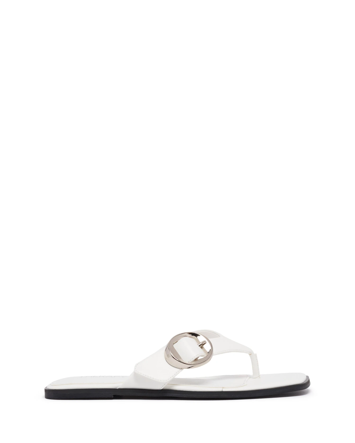 Gallery Thong Sandal White Smooth 3 Gallery Thong Sandal White Smooth